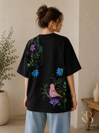 Oversized T-shirt with spring touches