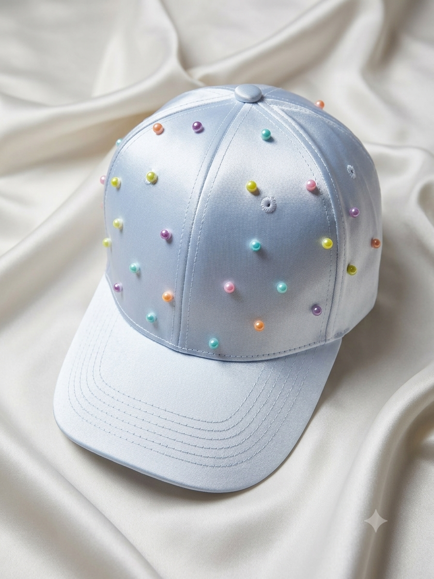 Spring pearls cap