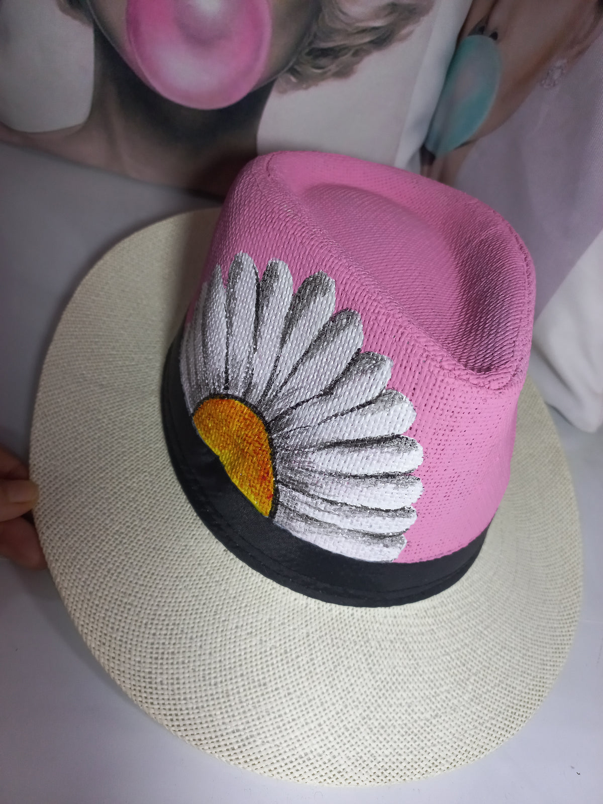 Pink spring hat