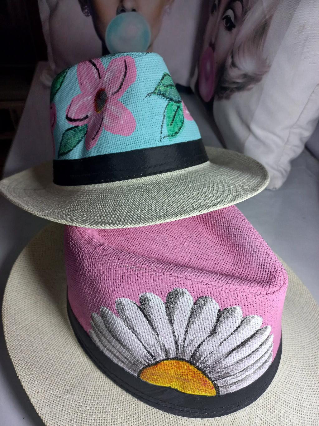 Pink spring hat