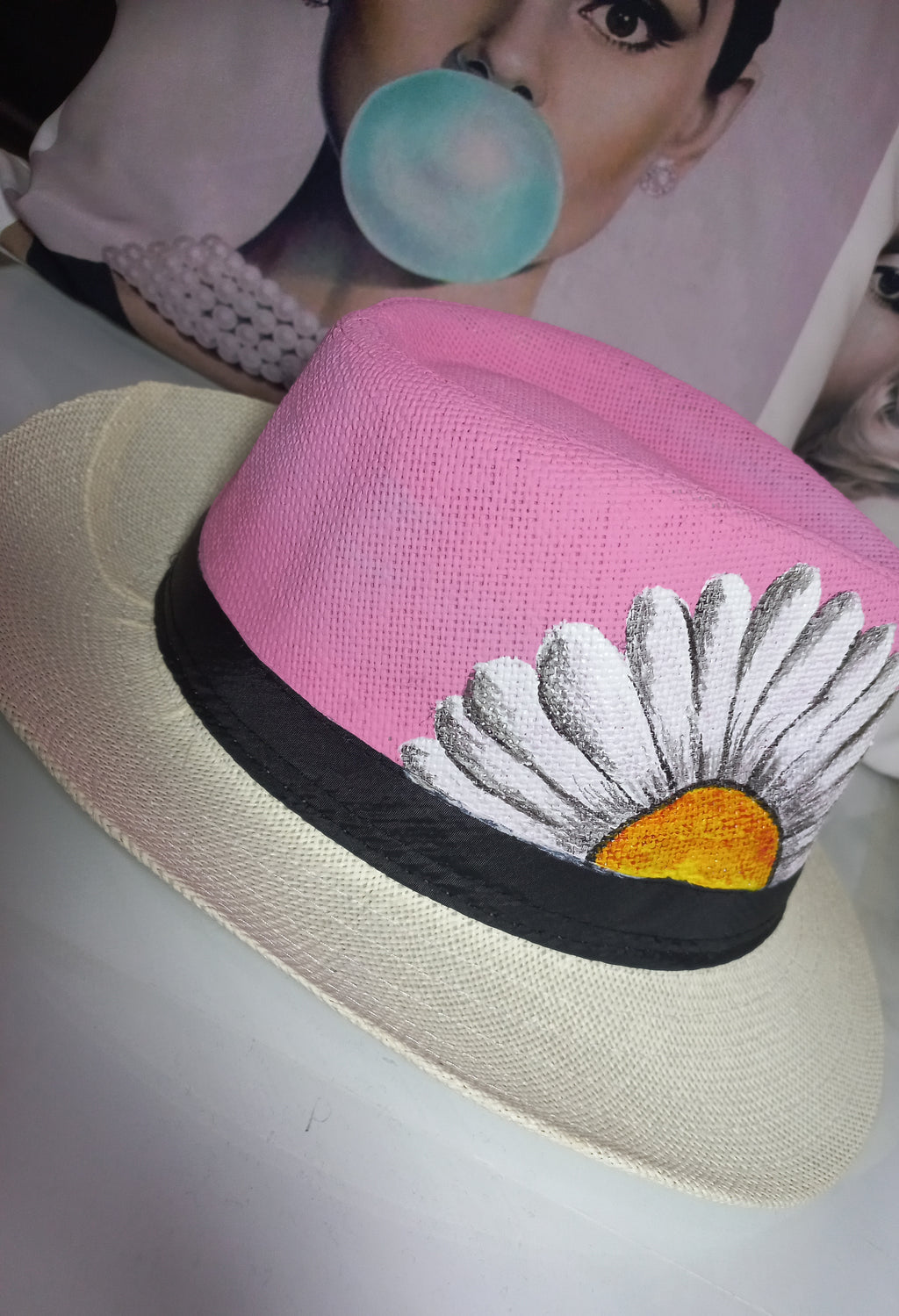 Pink spring hat