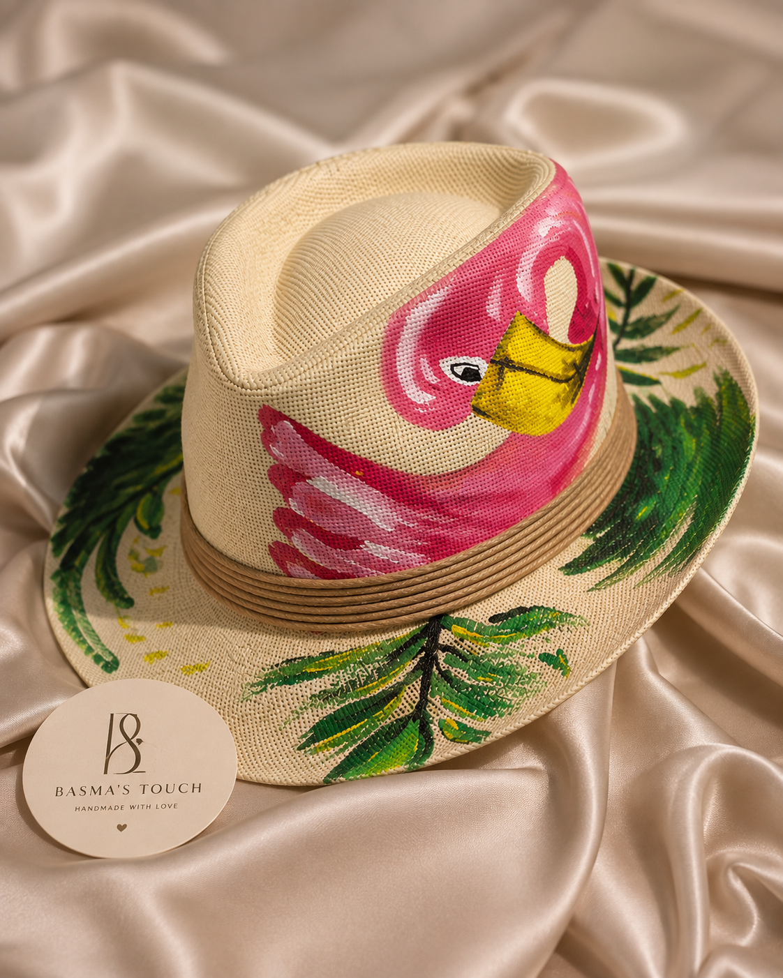 Flamingo in the Wild 🦩🌿 hat