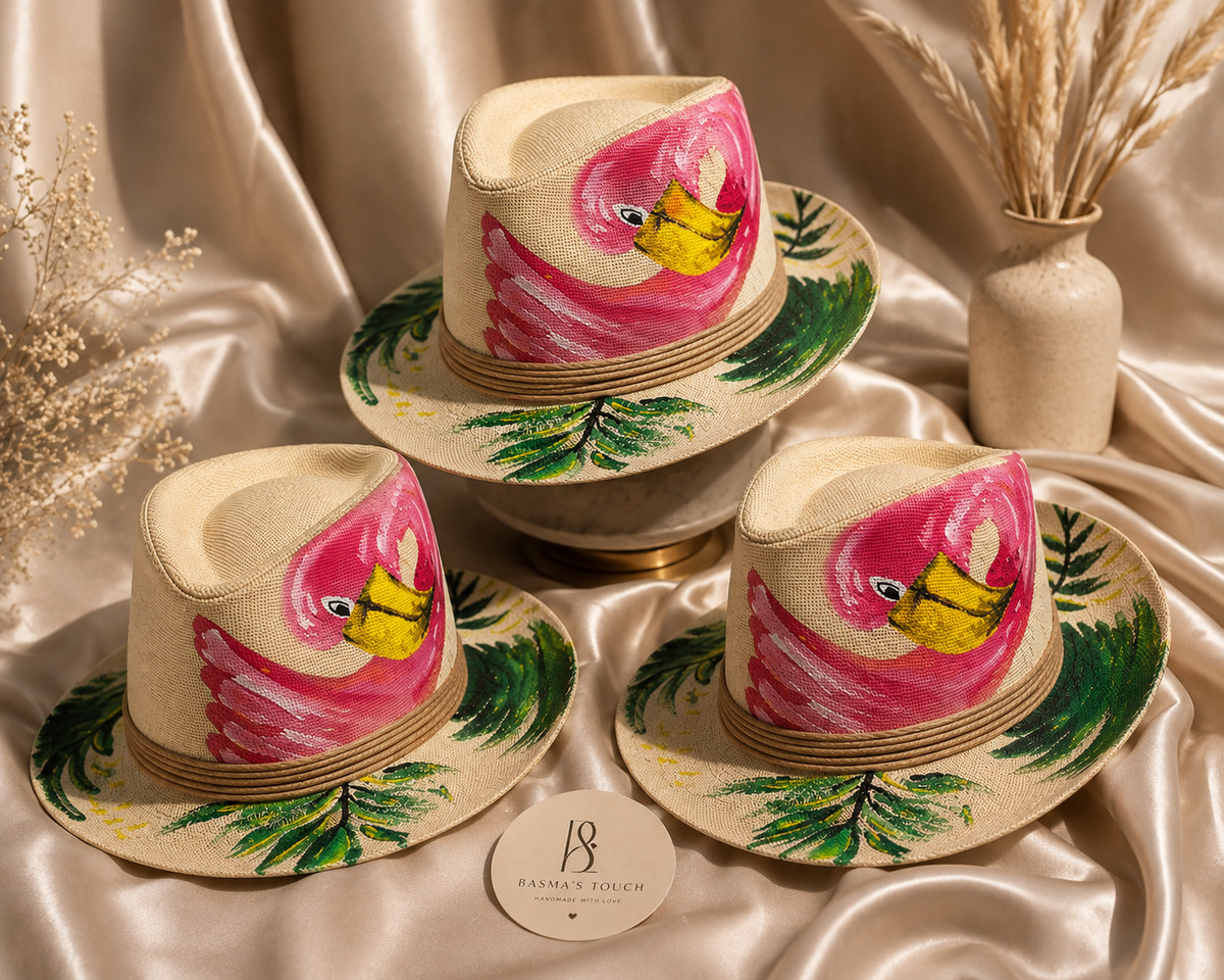 Flamingo in the Wild 🦩🌿 hat