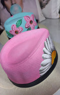 Pink spring hat