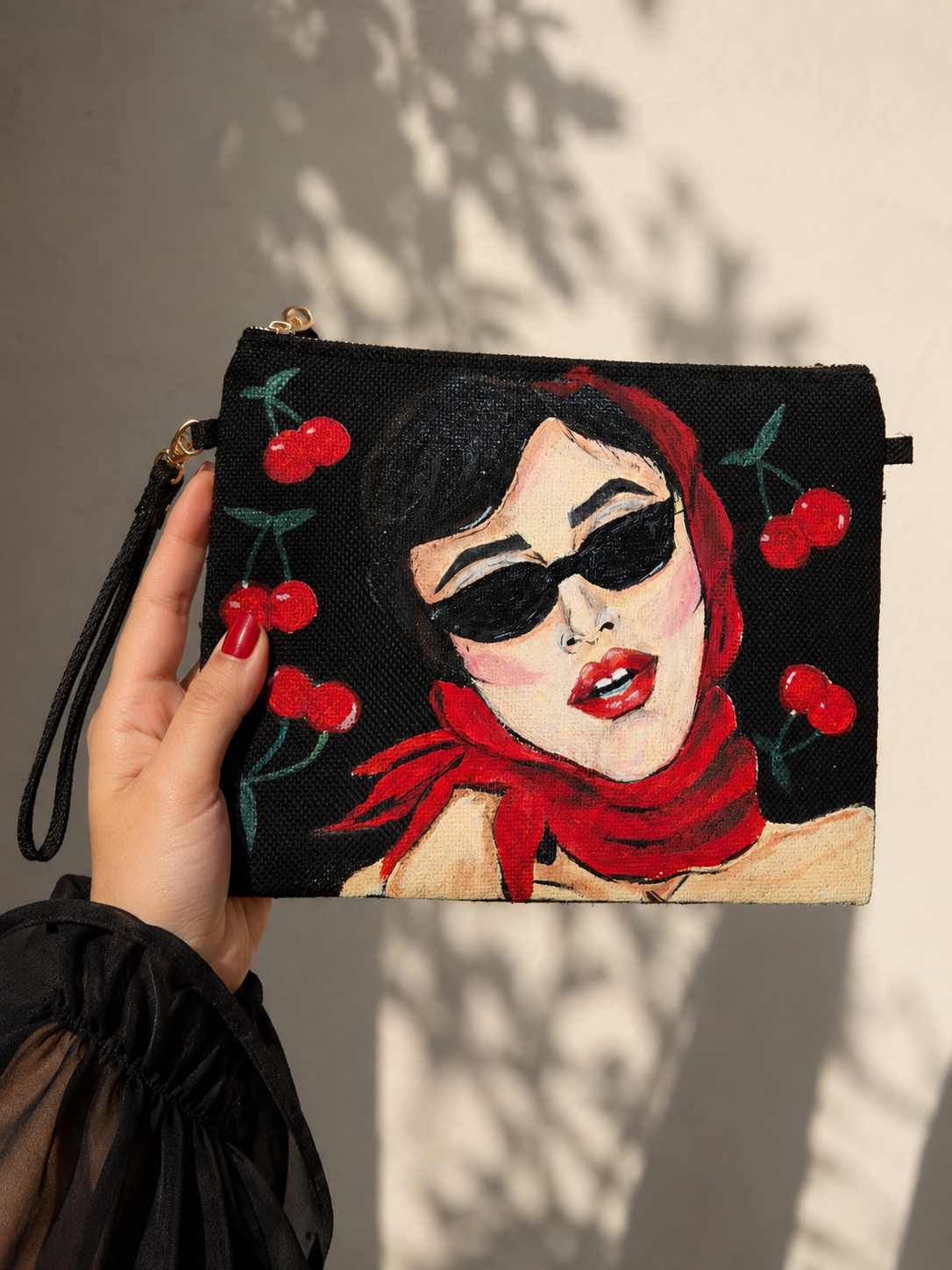 Cherry lady Clutch