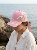Flowery pink cap